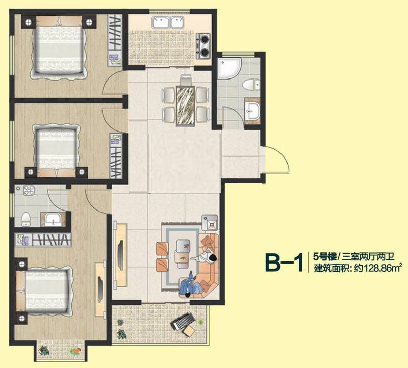B-1 332 128.86O