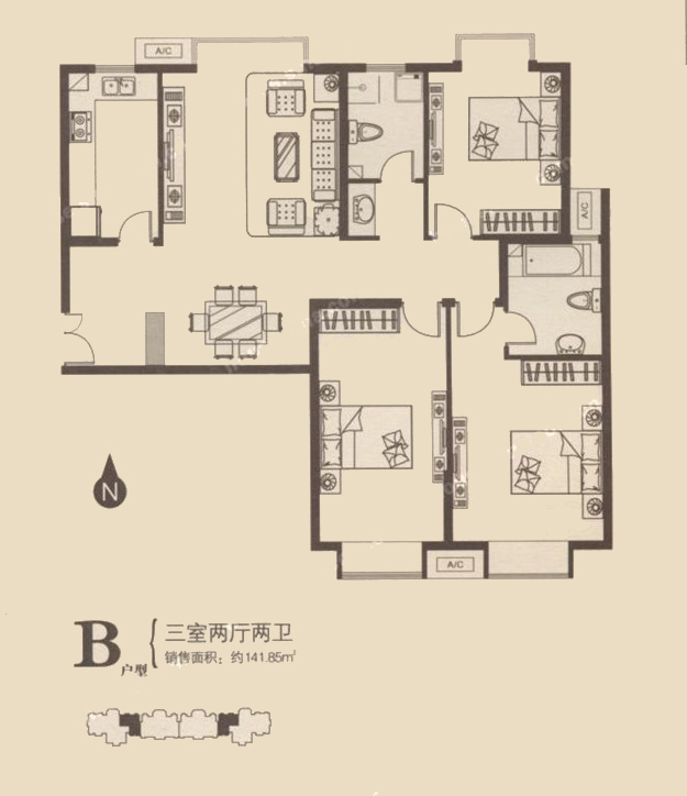 B  141.85O