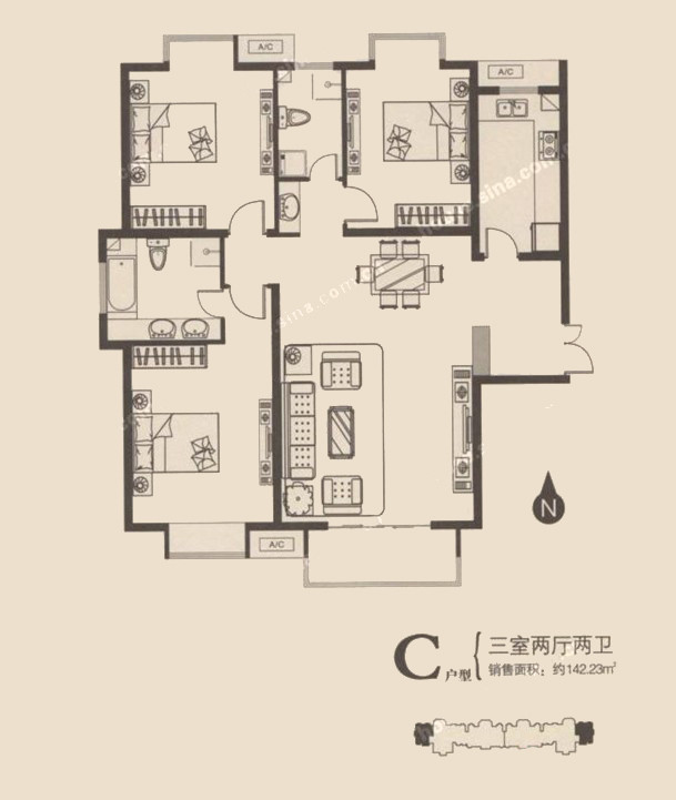 C  142.23O