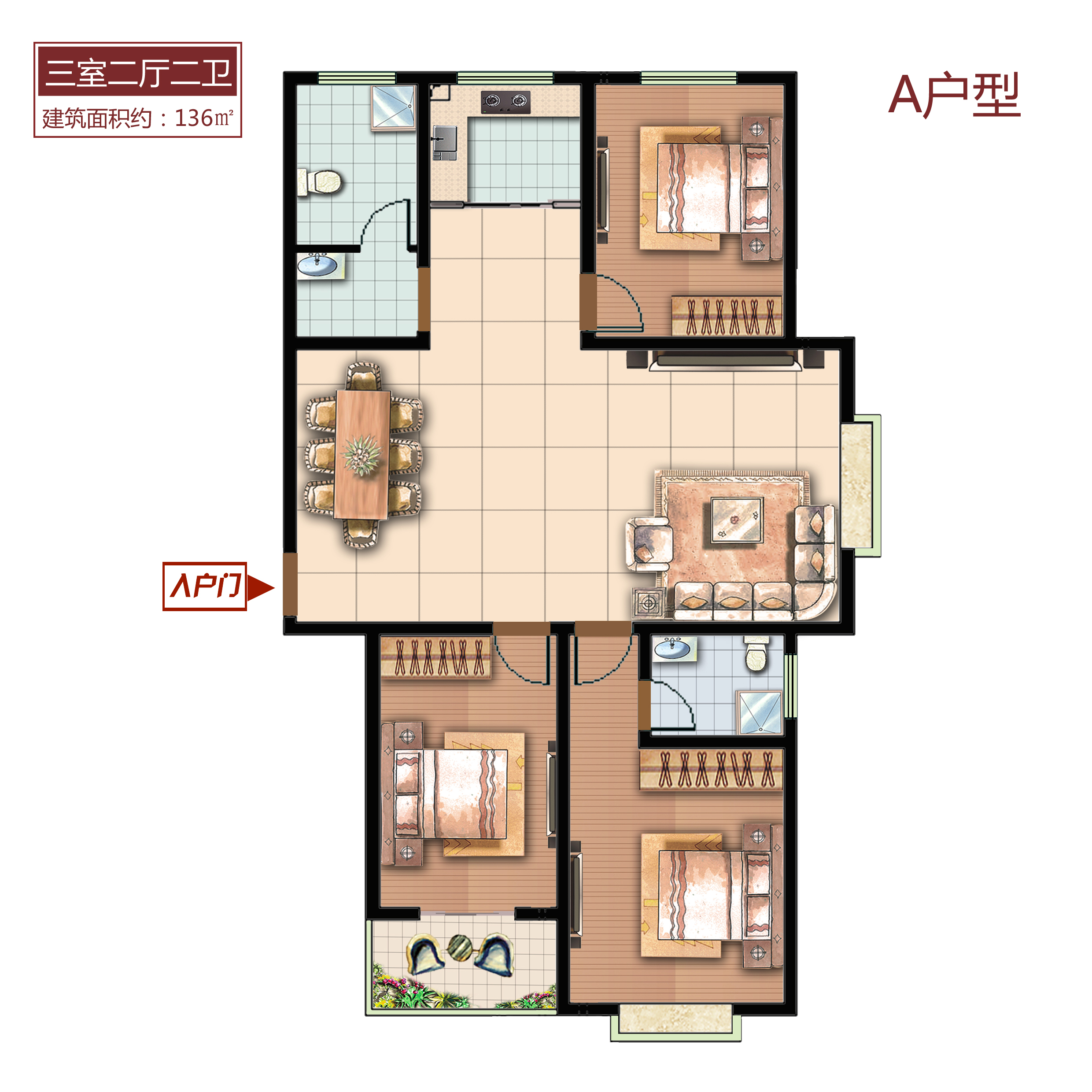 A 136O